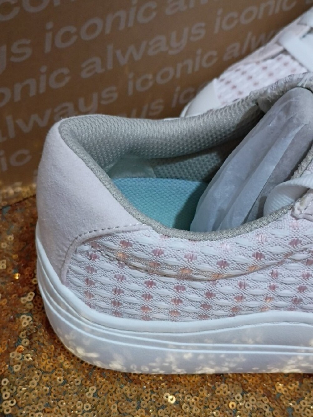 Dr. Scholl's Women's Light Pink Knit Lace-Up Sneakers - Picture 2 of 8